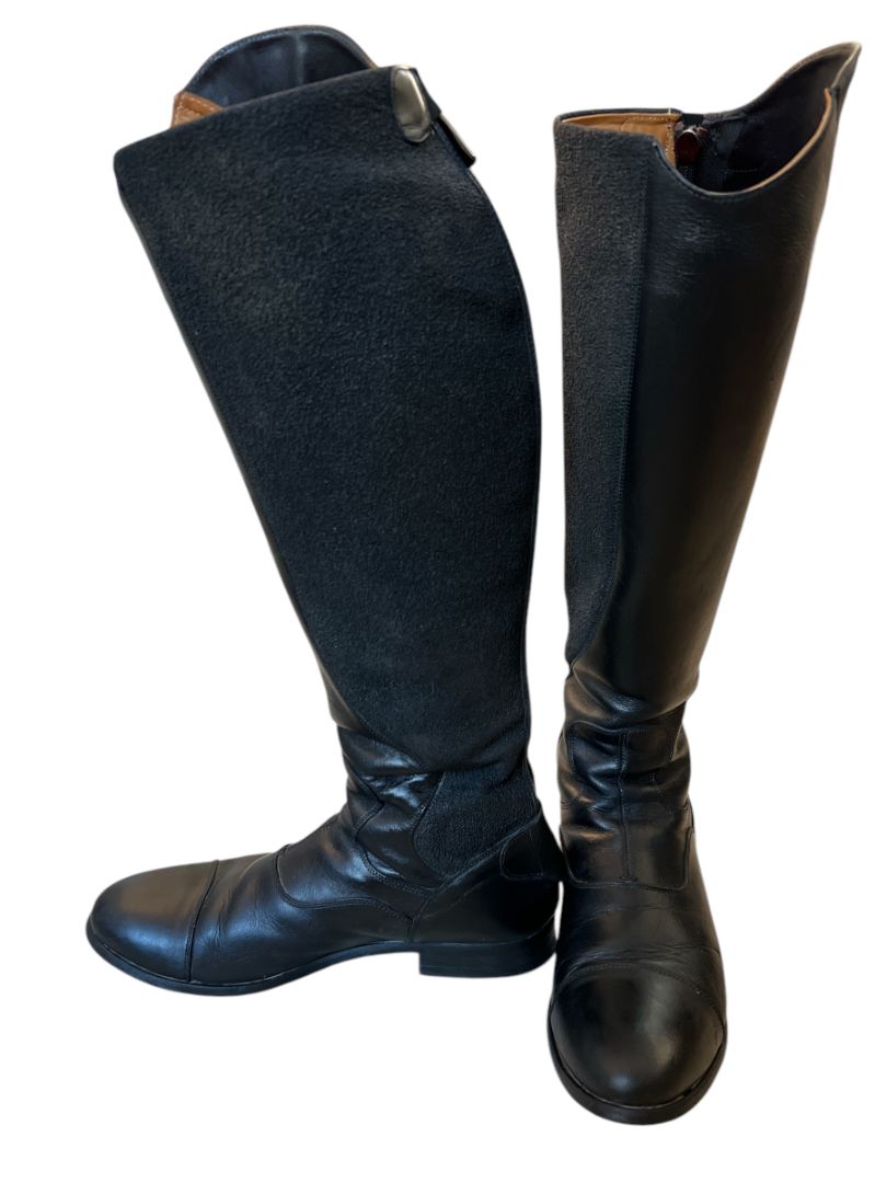 Alberto Fasciani Dress Boots - Black / Size 39 XL (H17" C14.5")