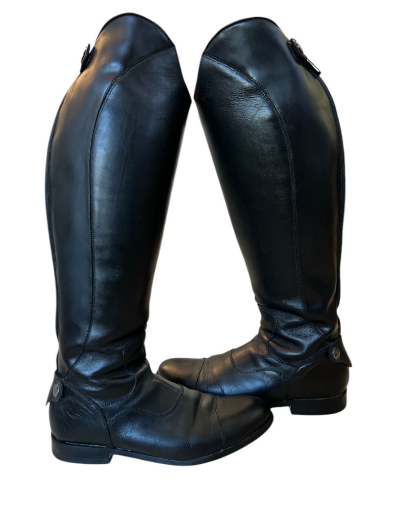 Alberto Fasciani Dress Boots - Black / Size 39 XL (H17" C14.5")