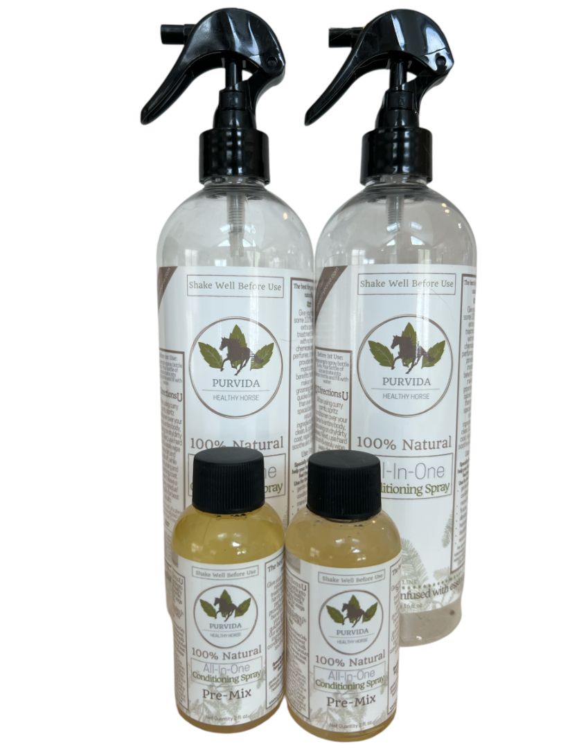 Puravida All-In-One Natural Grooming Spray for Horses (pack of 2) NEW
