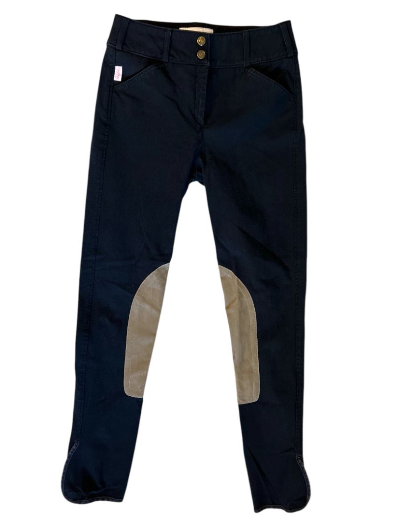 The Tailored Sportsman Trophy Hunter Breeches (style 1976) Black / Tan -  Size 24 Long