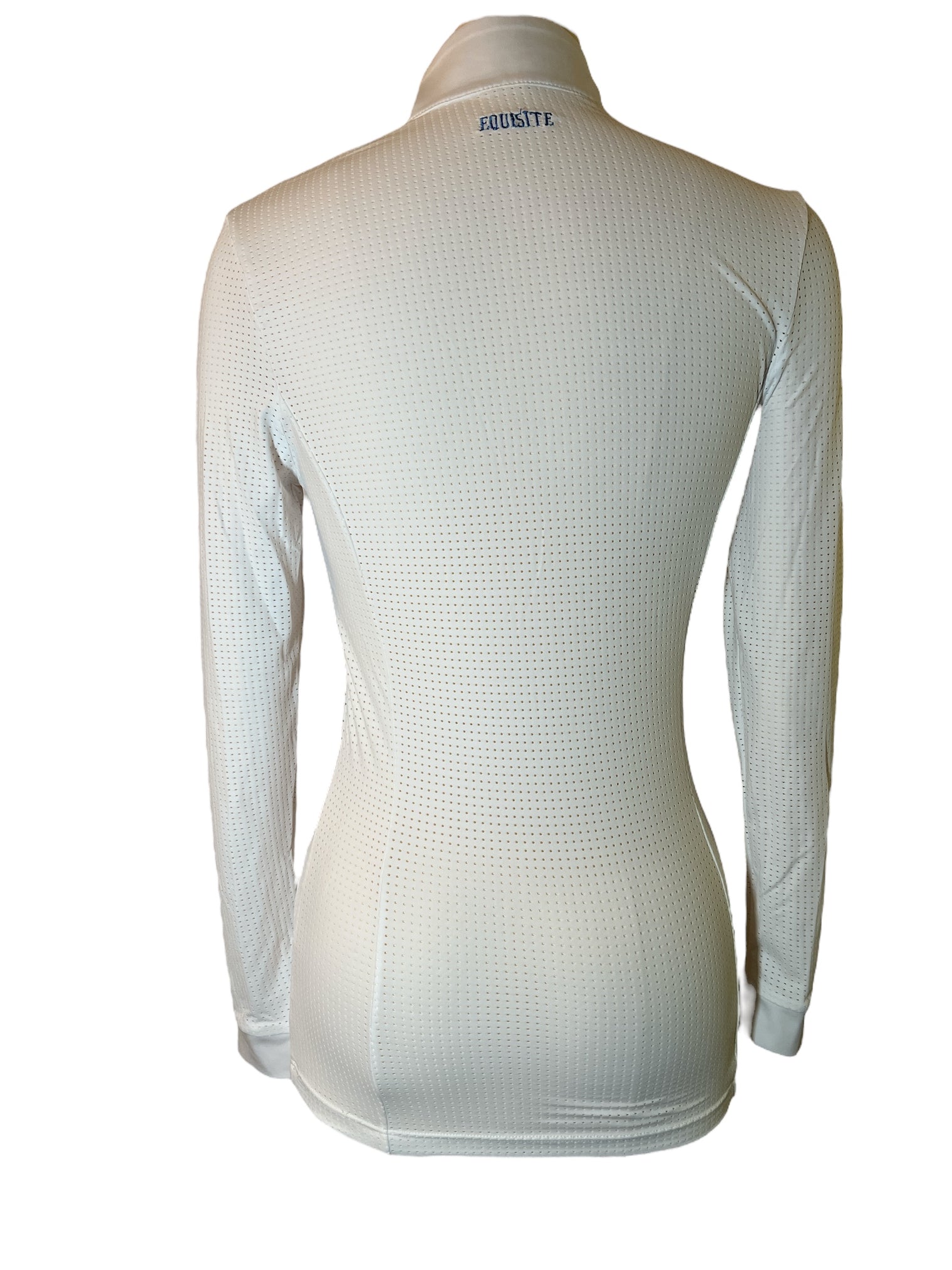 Equisite Women's Pauline Show Shirt Longs Sleeve - White / Size Small NEW