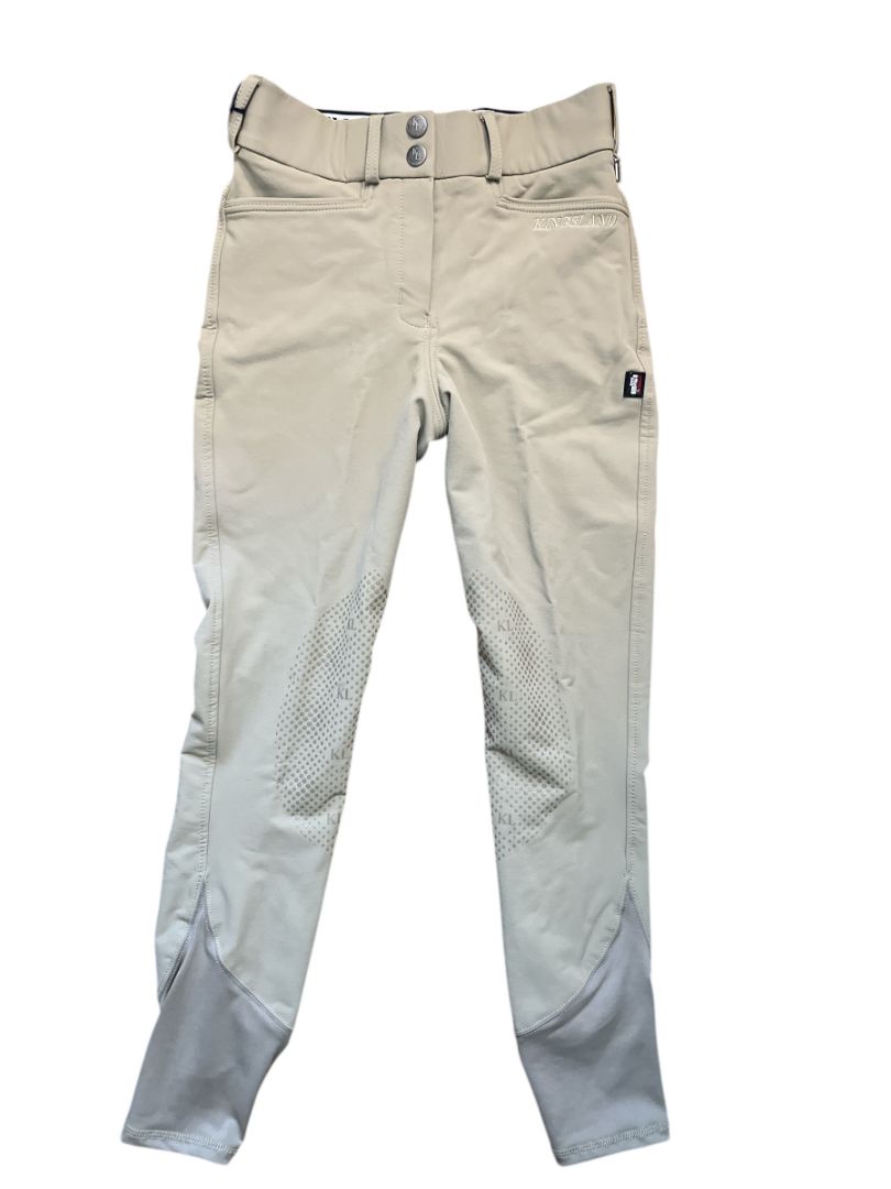 Kingsland Classic Collection Women's KLkadi Knee Grip Breeches - Beige / Size EU 32 (US 22) NEW