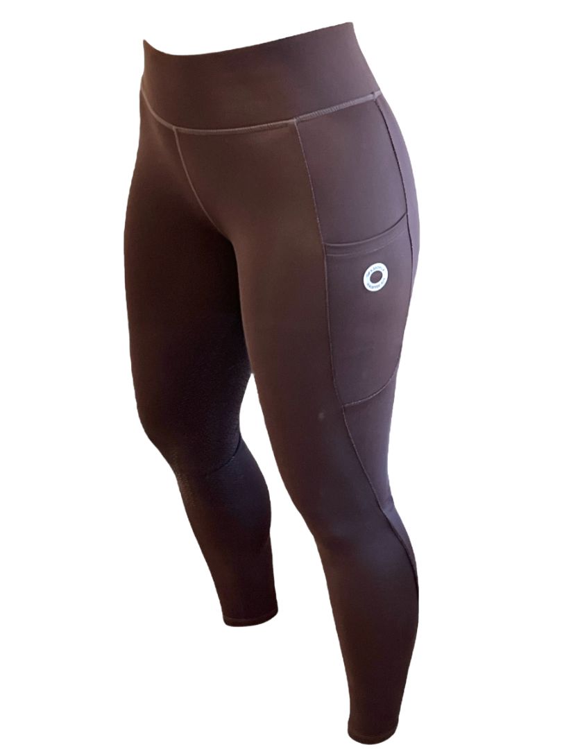 Kingsland Katinka Full Grip Seat Legging Breeches Tights - Brown / Size XS NEW
