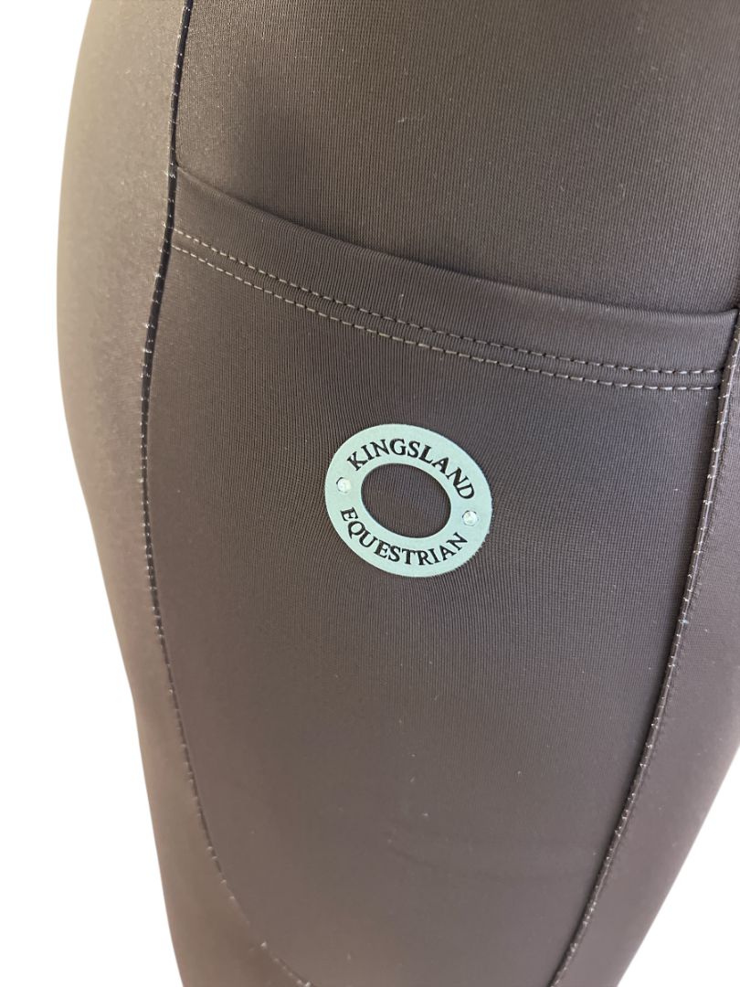 Kingsland Katinka Full Grip Seat Legging Breeches Tights - Brown / Size XS NEW