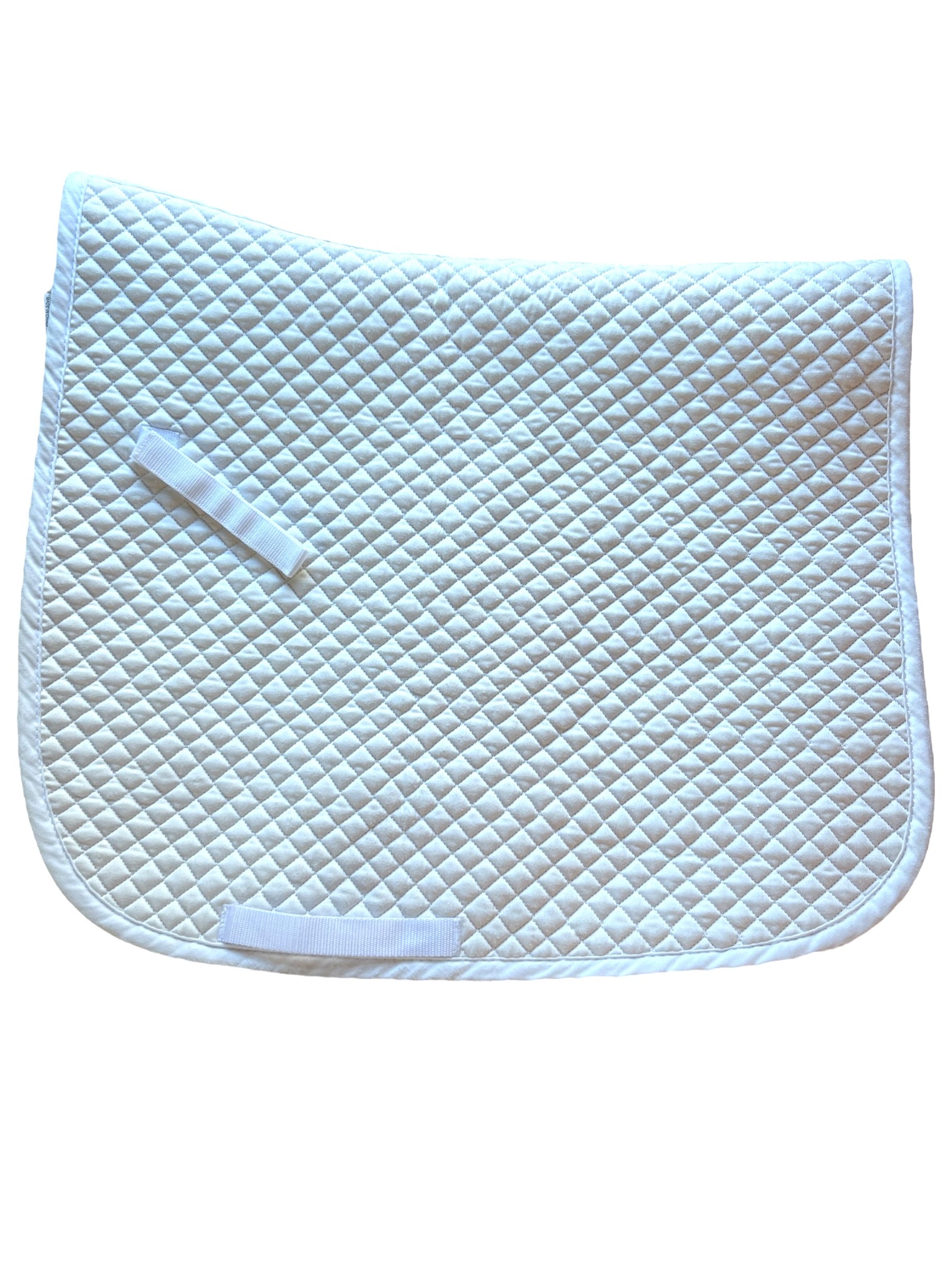 Dover Saddlery Quilted Cotton Dressage Pad - White