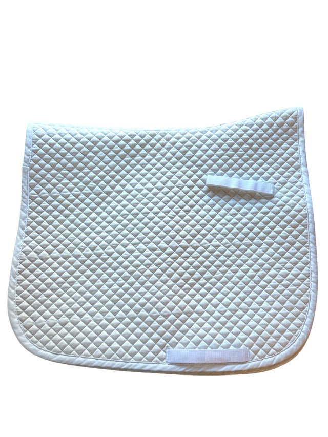 Dover Saddlery Quilted Cotton Dressage Pad - White