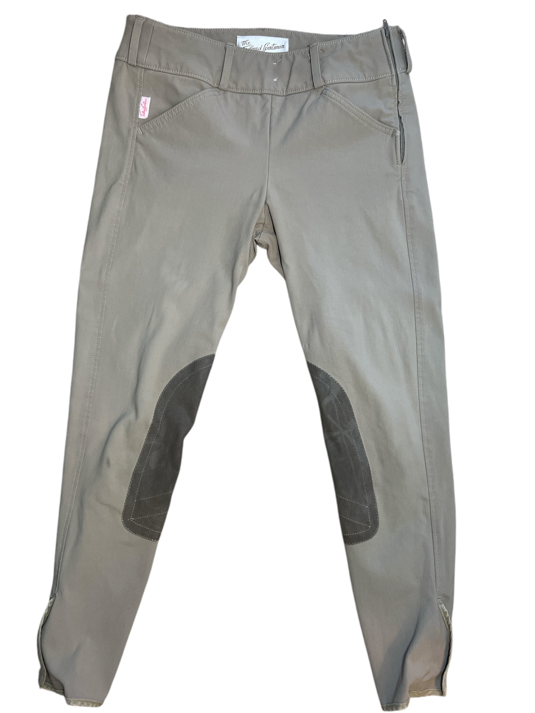 Tailored Sportsman Girls Side Zip Trophy Breech - Tan / Size 16