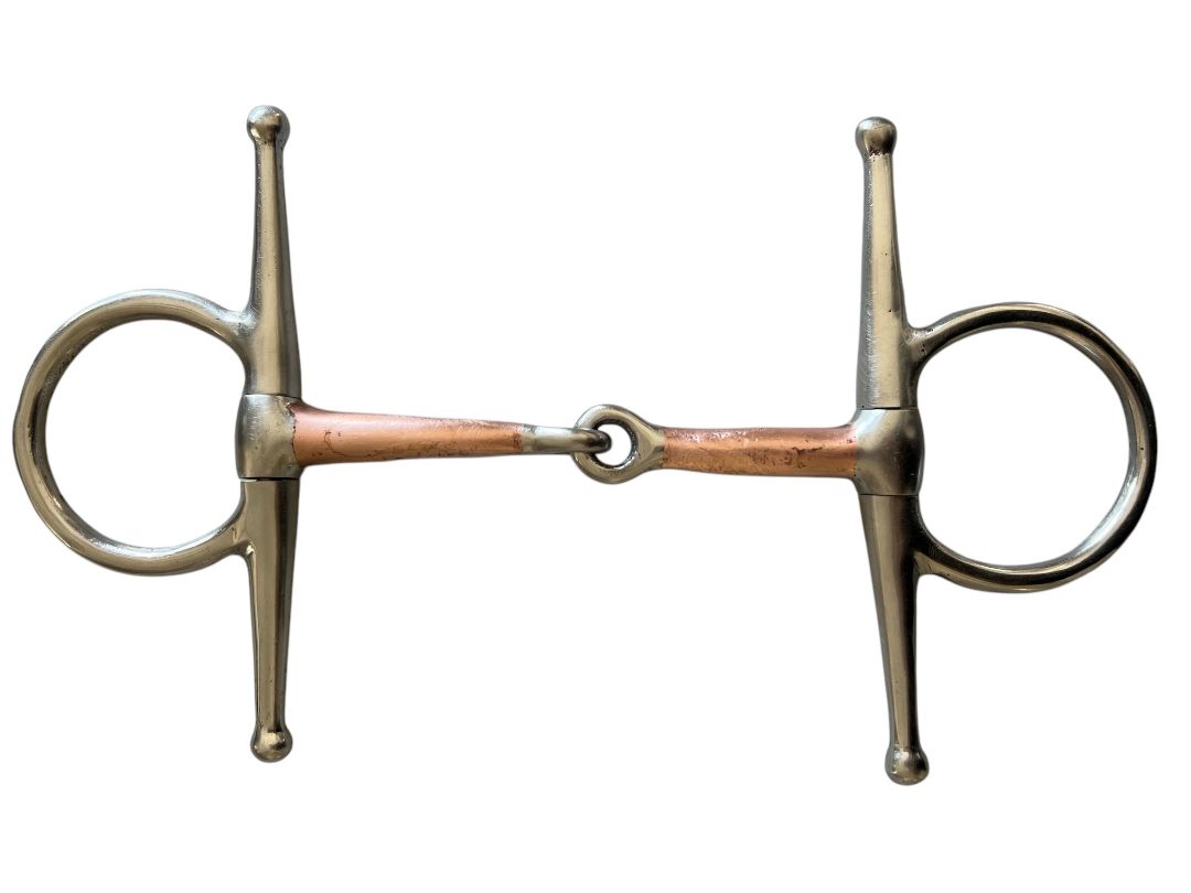 Full Cheek Copper Mouth Snaffle Bit - Size 5"
