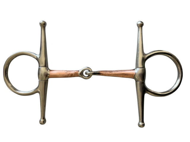 Full Cheek Copper Mouth Snaffle Bit - Size 5"