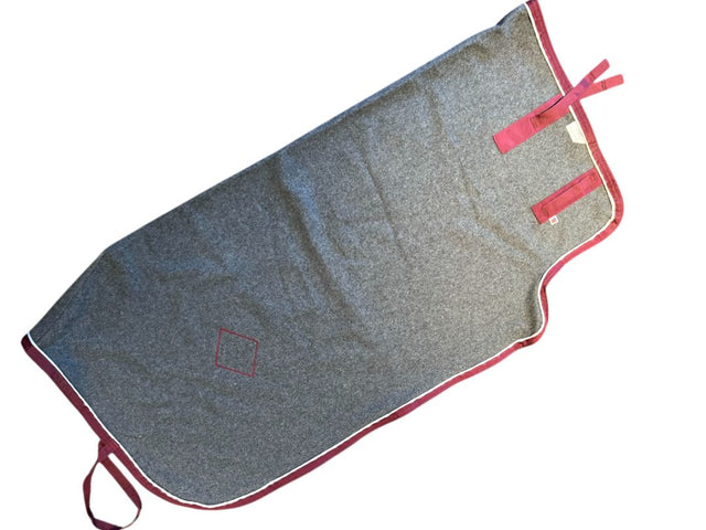 Saratoga Horseworks Wool Exercise Rug - Grey / Size 82" - 84"