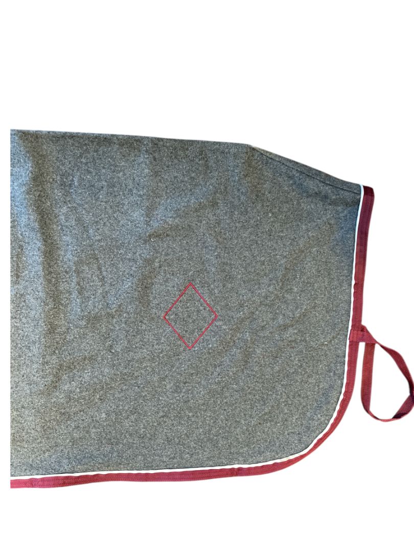 Saratoga Horseworks Wool Exercise Rug - Grey / Size 82" - 84"