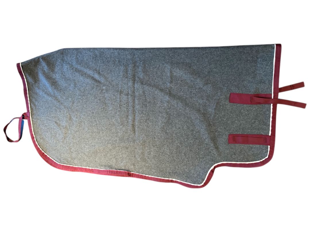 Saratoga Horseworks Wool Exercise Rug - Grey / Size 82" - 84"