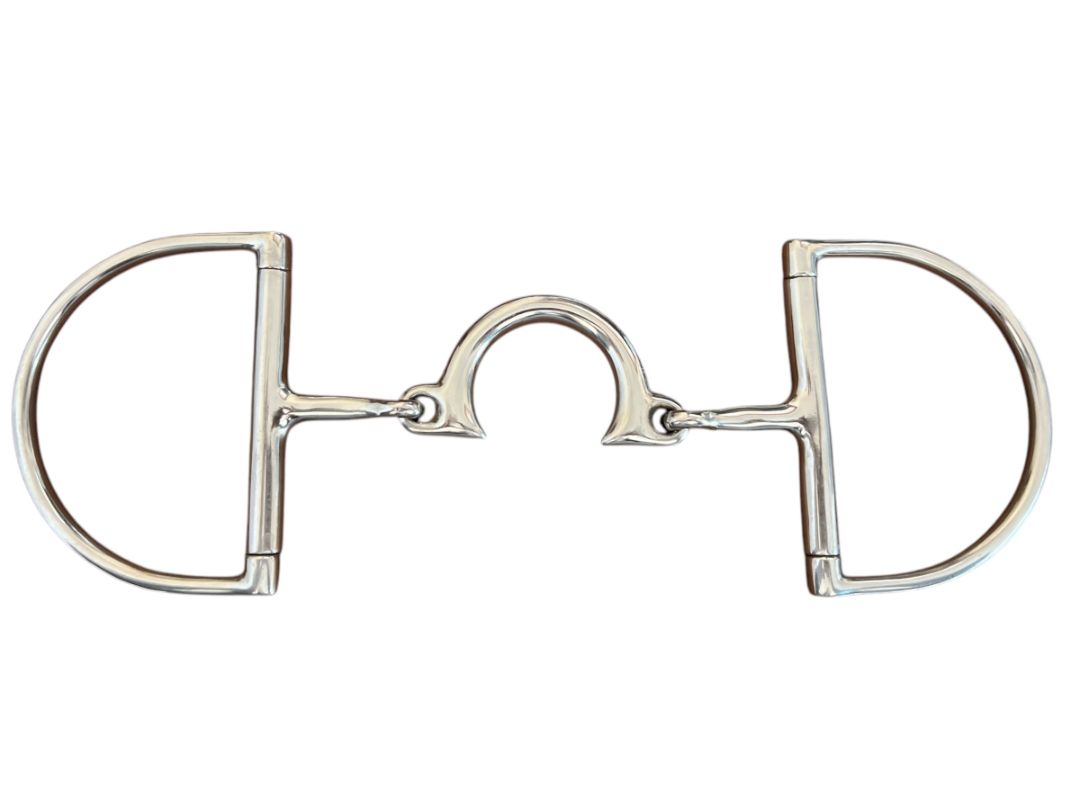 Broken Segunda Hunter D-Ring Snaffle Bit / Size 5 1/2"