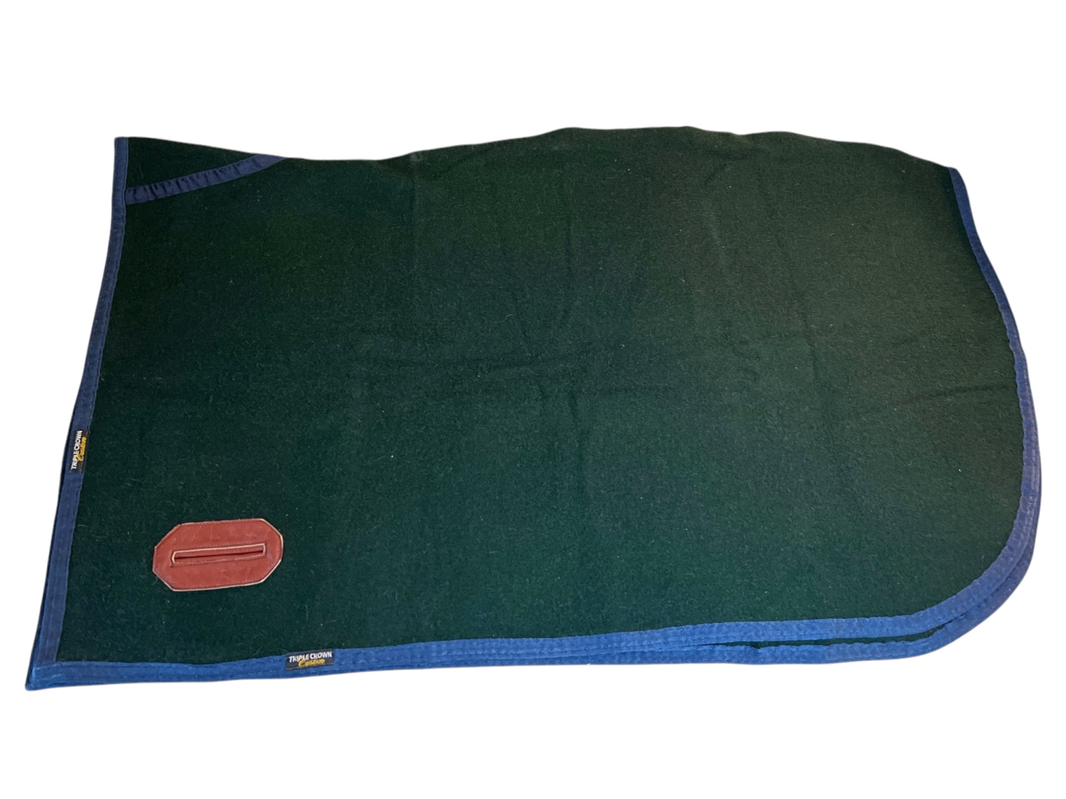 Triple Crown Custom Wool Quarter Sheet - Size 82" / Hunter Green