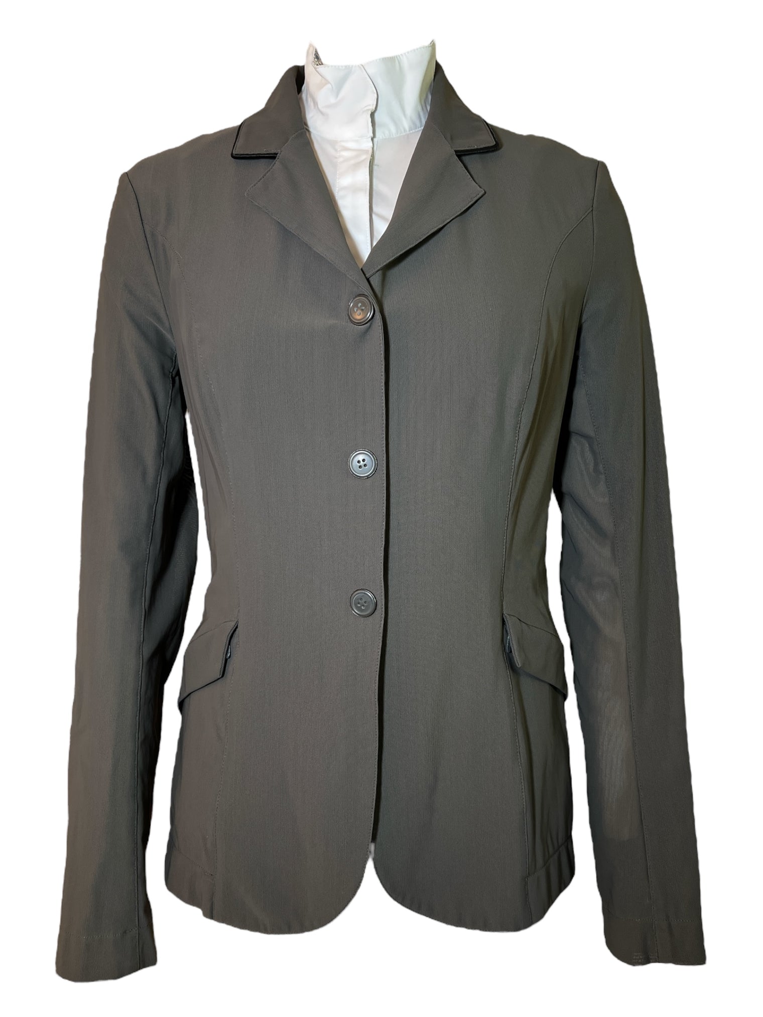 FITS Ladies Zephyr II Mesh Hunt Show Coat - Charcoal Grey / Size Small