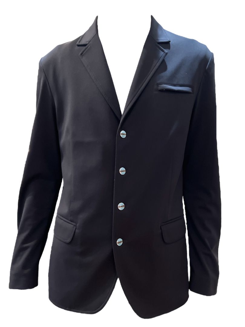 Animo Mens Ikko Competition Show Coat Jacket - Black / Size IT 44