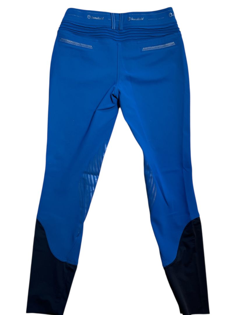 Samshield Women's Alpha Knee Grip Breeches - Blue / Size FR 38 (US 28)
