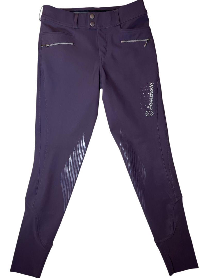 Samshield Women's Sandra Knee Grip Breeches - Plum / Size FR 34 (US 24)