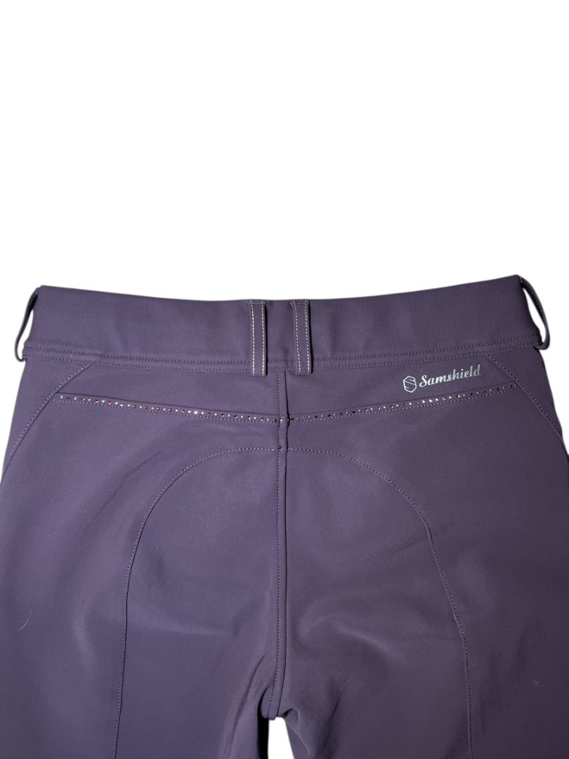 Samshield Women's Sandra Knee Grip Breeches - Plum / Size FR 34 (US 24)