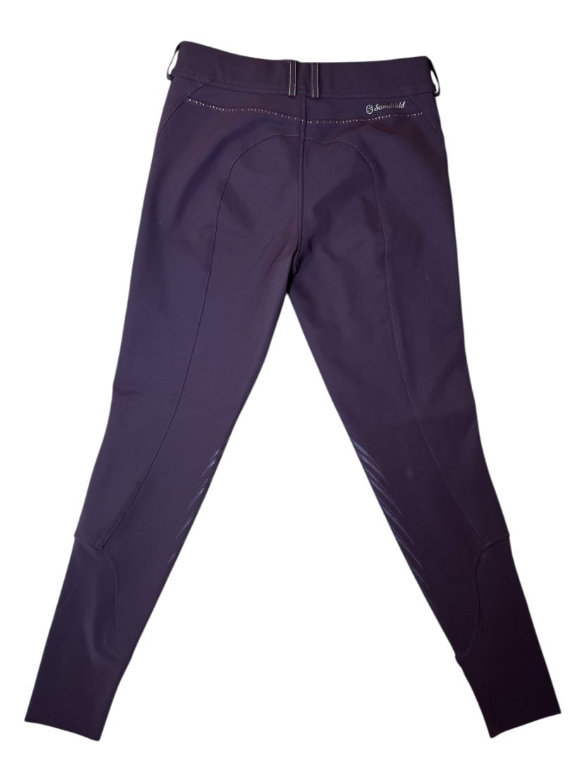 Samshield Women's Sandra Knee Grip Breeches - Plum / Size FR 34 (US 24)