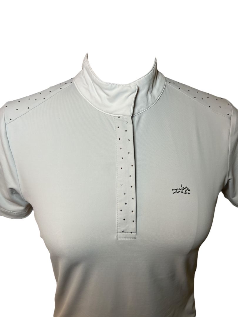 Schockemohle Women's Aylin Style Show Shirt - Silver Grey / Size Small