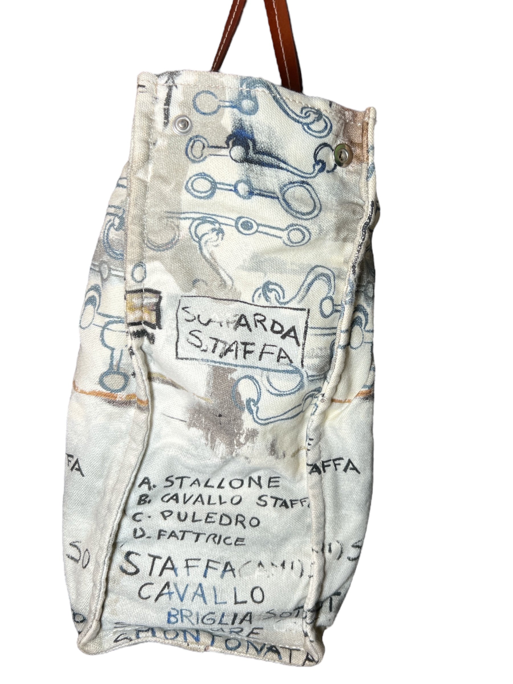 Rani Arabella Horse Print Canvas Tote / Small