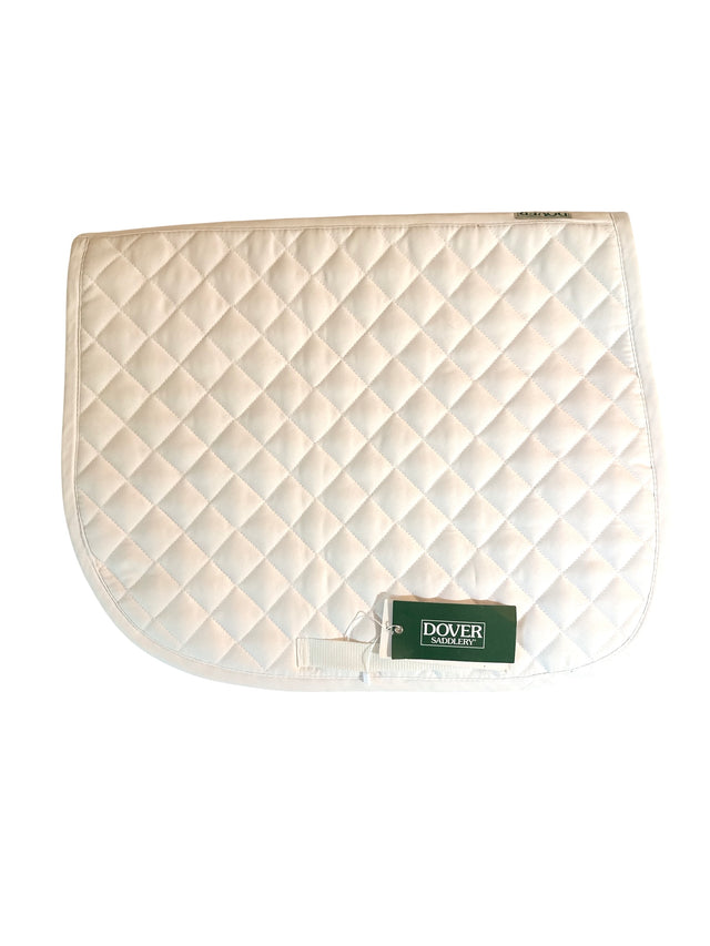 Dover Saddlery Quilted Square Pad - White / Pony Size   NEW