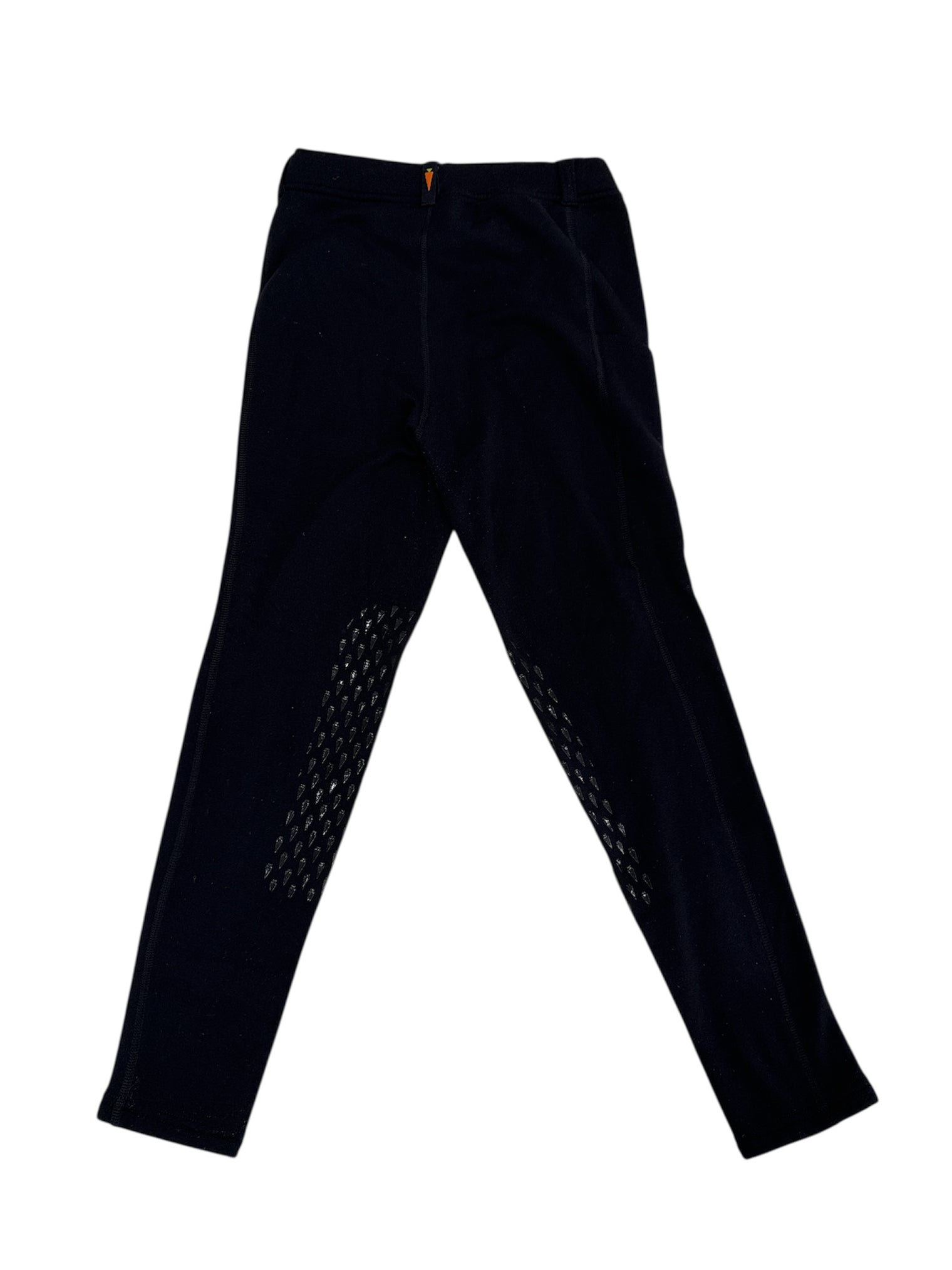 Kerrits Kids Power Stretch® Fleece Knee Grip Patch Pocket Riding Tight Black Youth Large