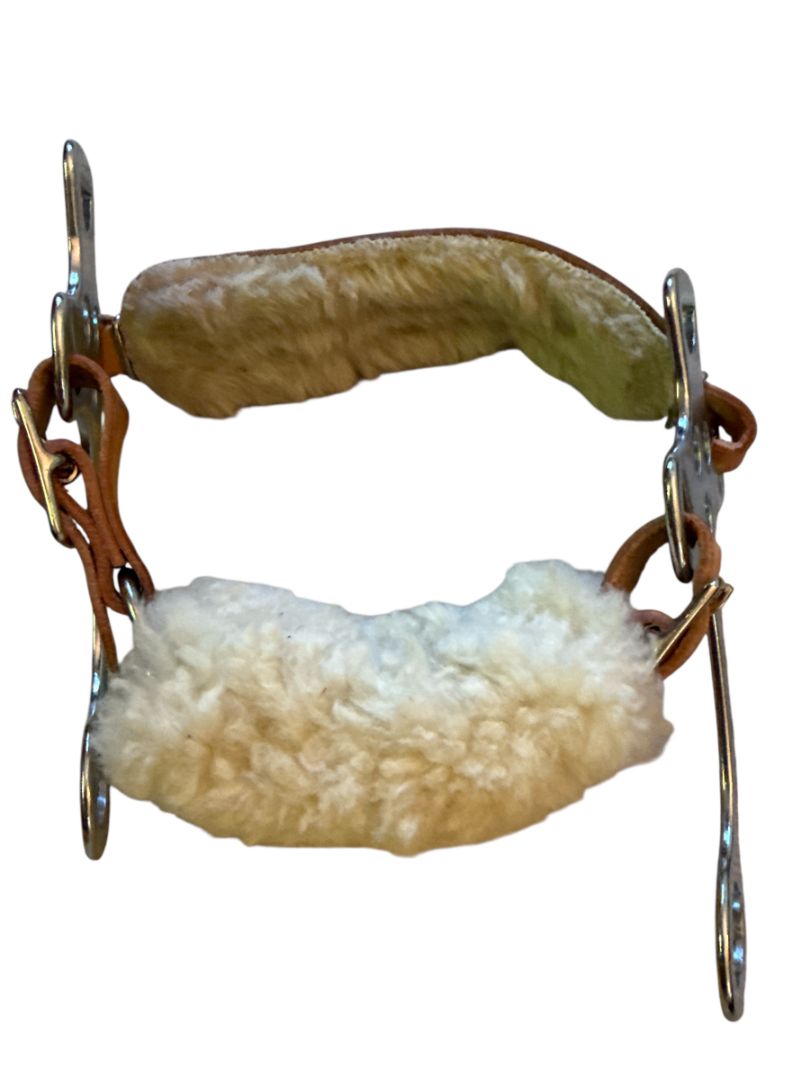 Fleece Nose Hackamore Bit - Horse Size NEW