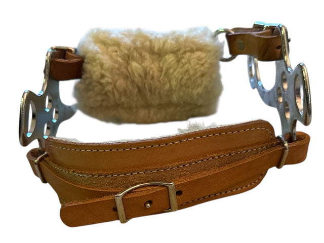 Fleece Nose Hackamore Bit - Horse Size  NEW