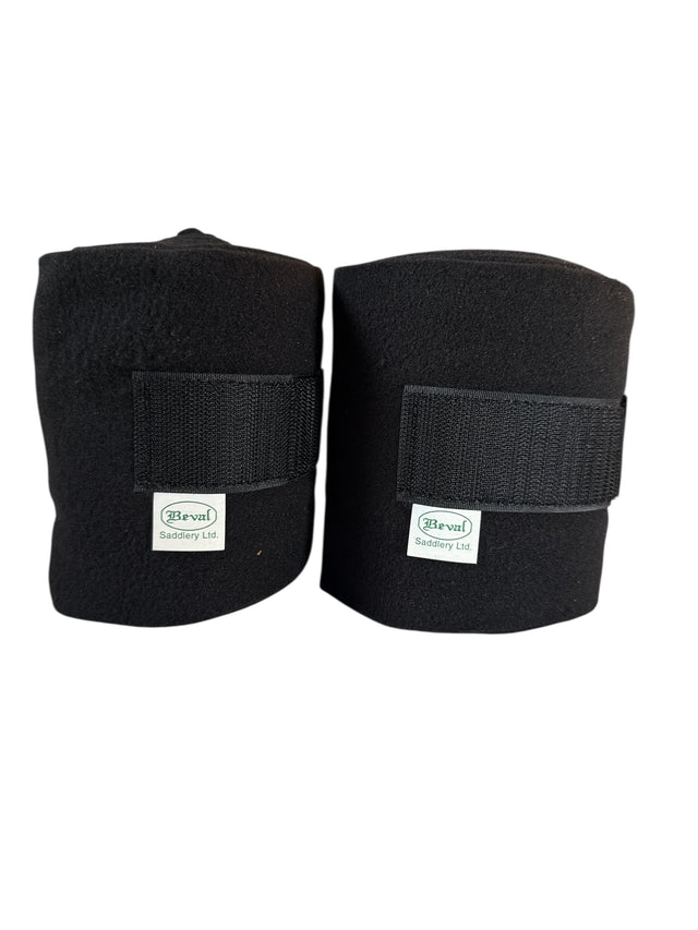 Beval Polo Wraps - Black / Set of 4   NEW
