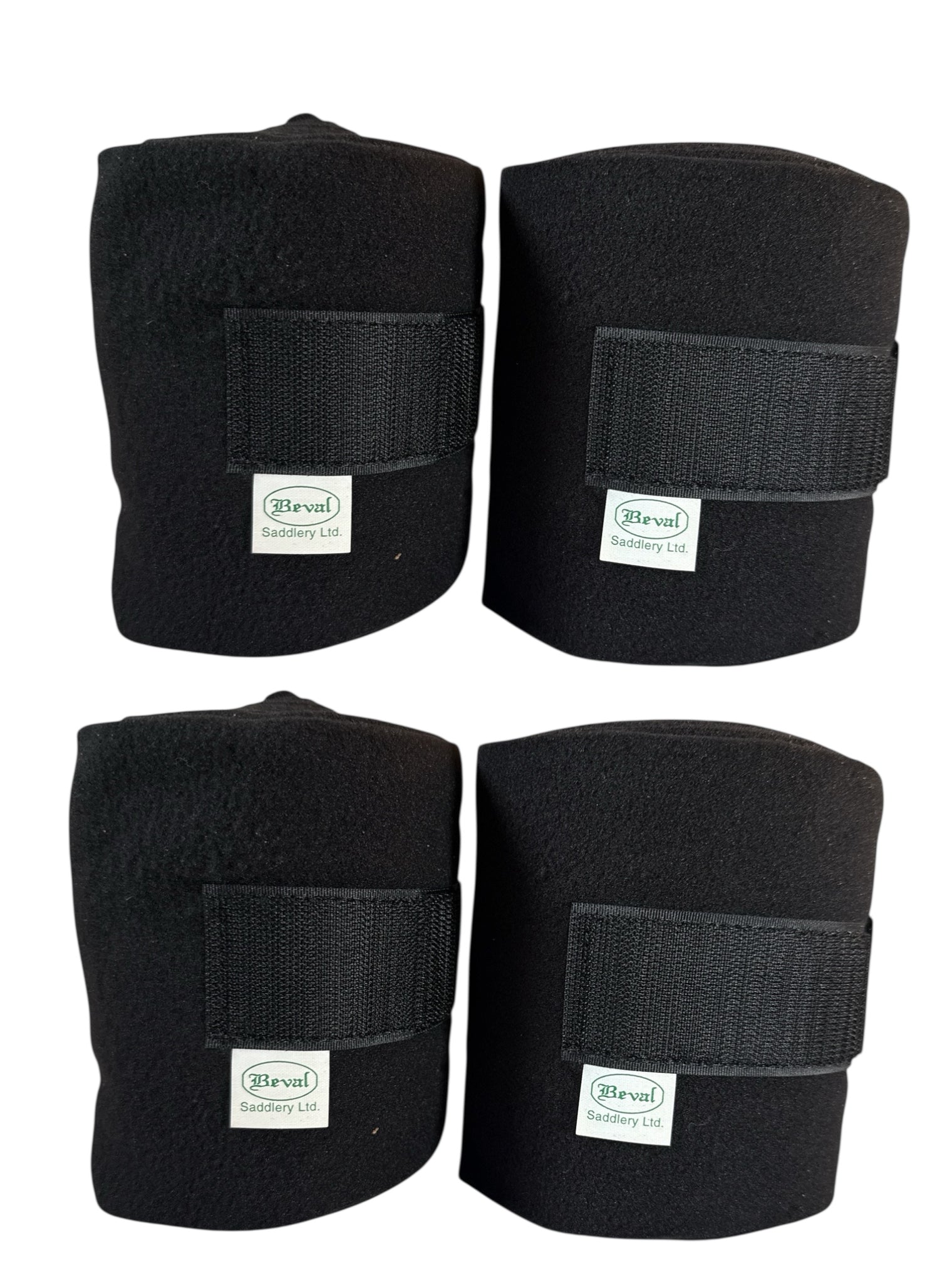 Beval Polo Wraps - Black / Set of 4   NEW