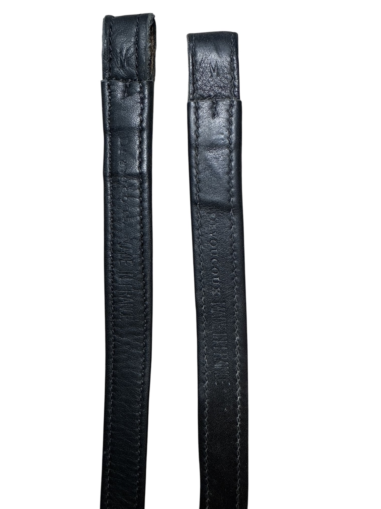 Devoucoux Makila Dressage Stirrup Leathers - Black / Size Medium