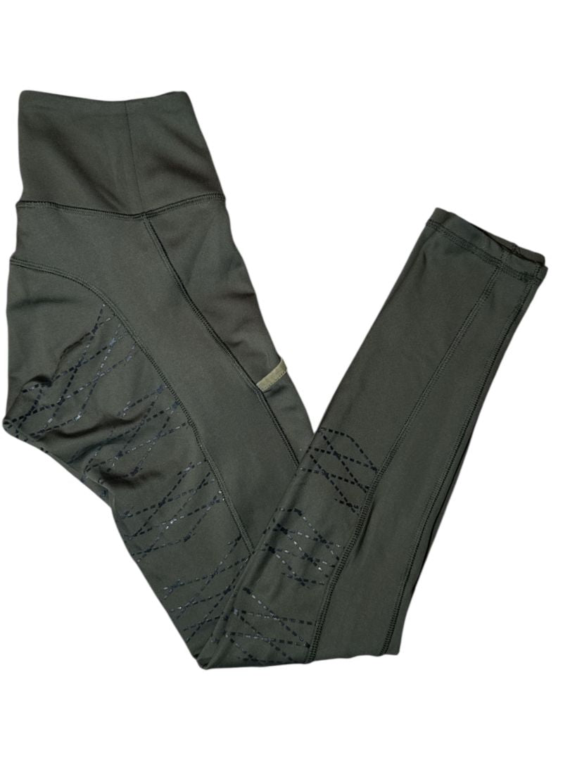 Horze Women's Kira Full Seat Tights Breeches - Green / Size US 24