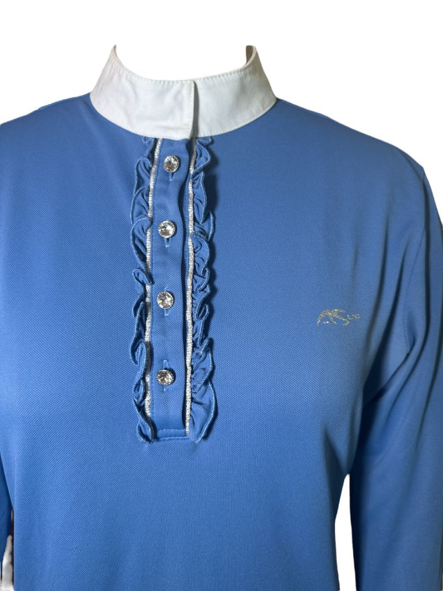 Anna Scarpati Long Sleeve Show Shirt - Blue / Size IT 46