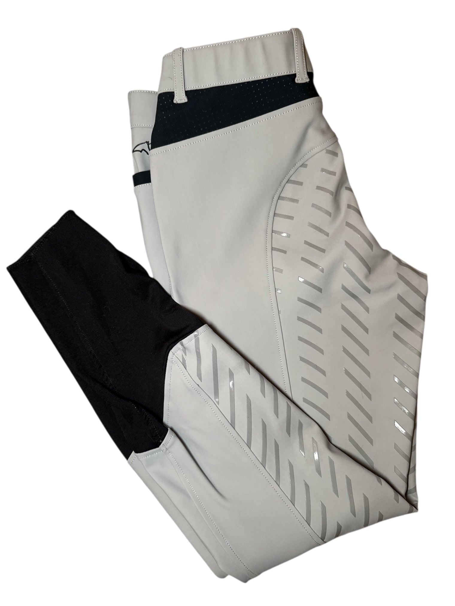 Equiline Women's Cepik Full Grip Breeches - Sleet Grey / Size IT 44 (US 28)