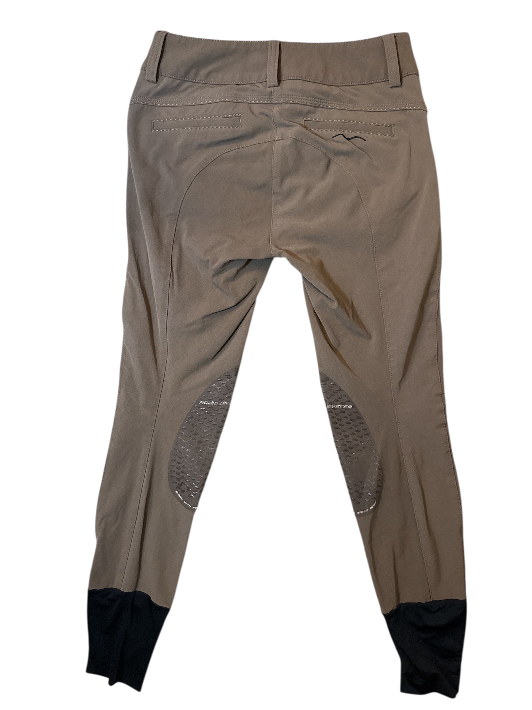 Animo Women's Naspre Knee Grip Breeches - Cuba Cigar Taupe / Dark Tan / Size IT 42 (US 28)