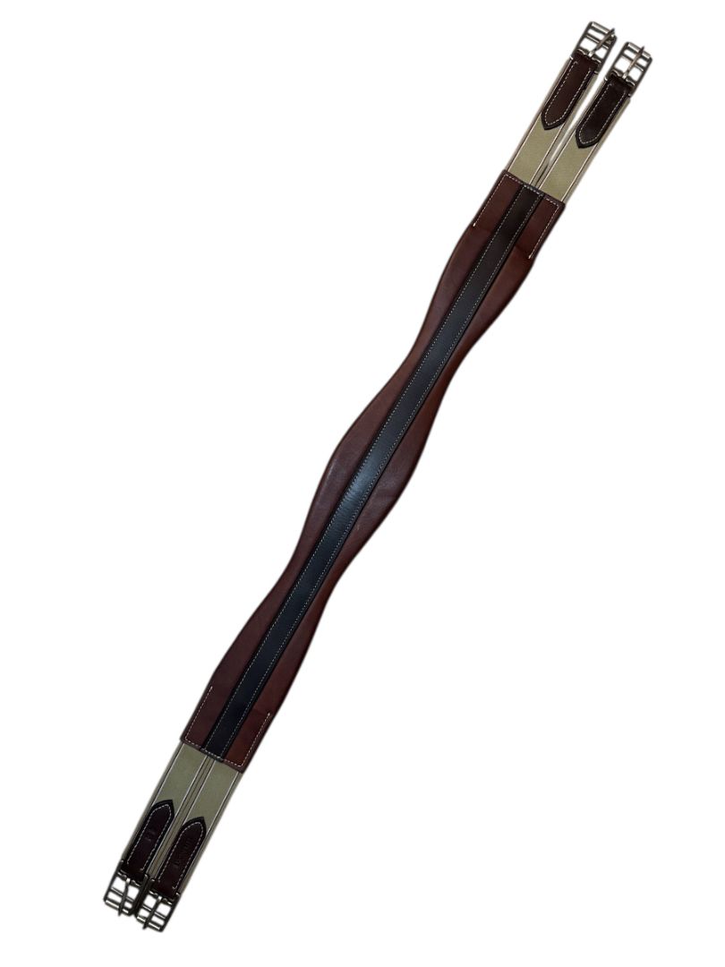 Treadstone Contoured Leather Pony Girth - Brown / Size 42"   NEW