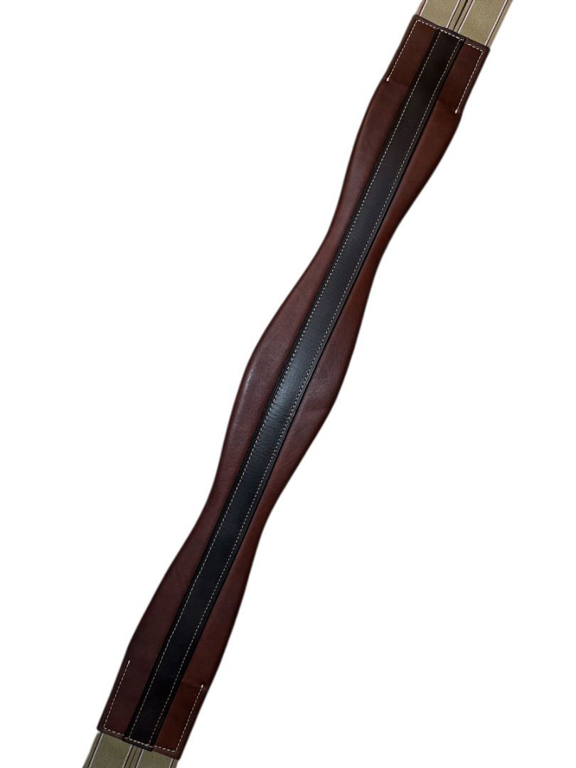 Treadstone Contoured Leather Pony Girth - Brown / Size 42"   NEW