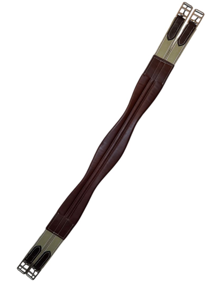 Treadstone Contoured Leather Pony Girth - Brown / Size 42"   NEW