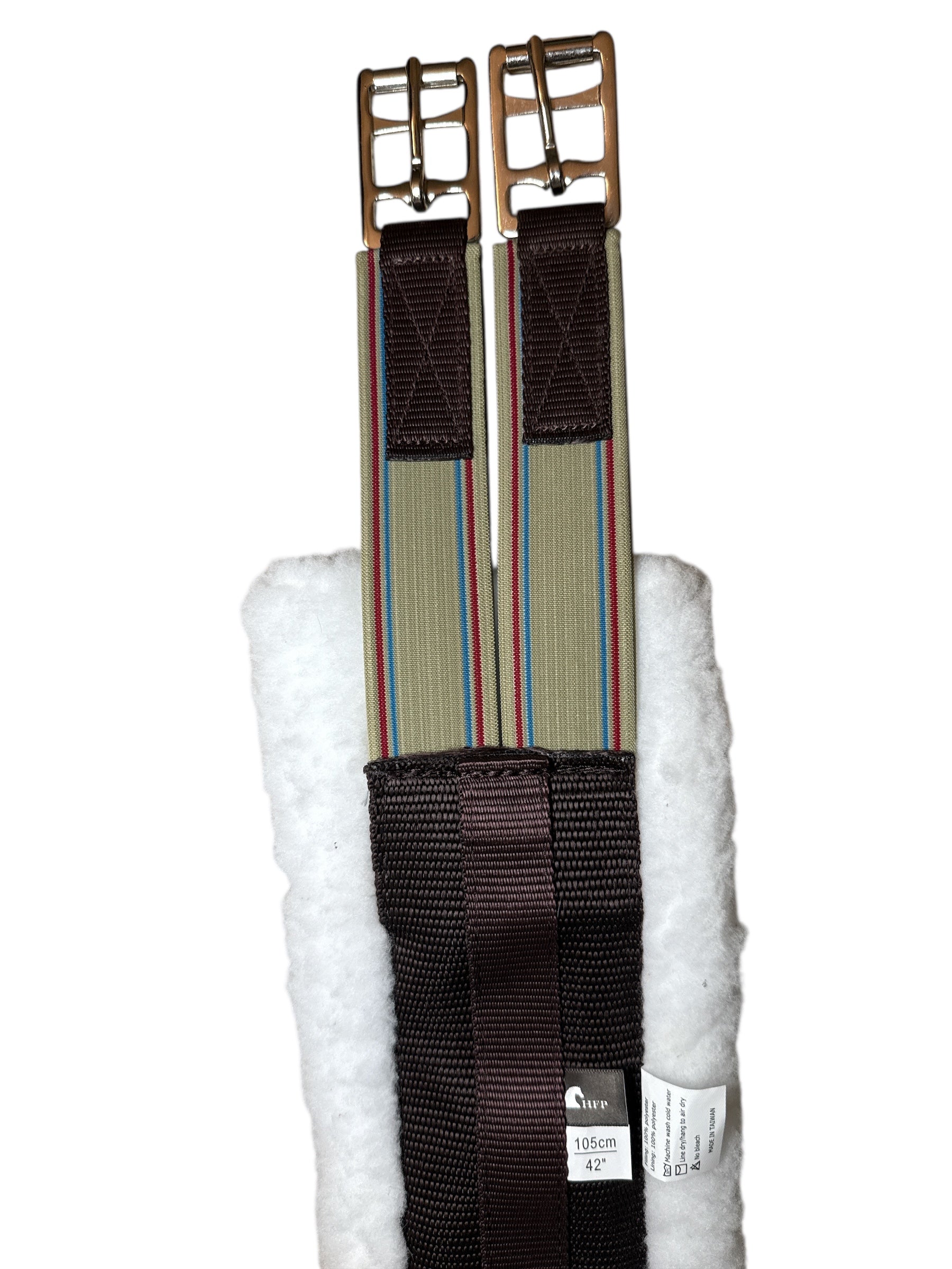 HFP Fleece Nano-Silver Pony Girth - Brown / Size 42" NEW