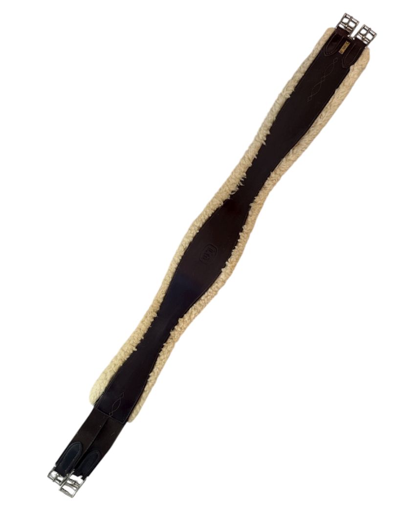 Beval Saddlery Ltd. Sheepskin Leather Girth - Brown / 48"