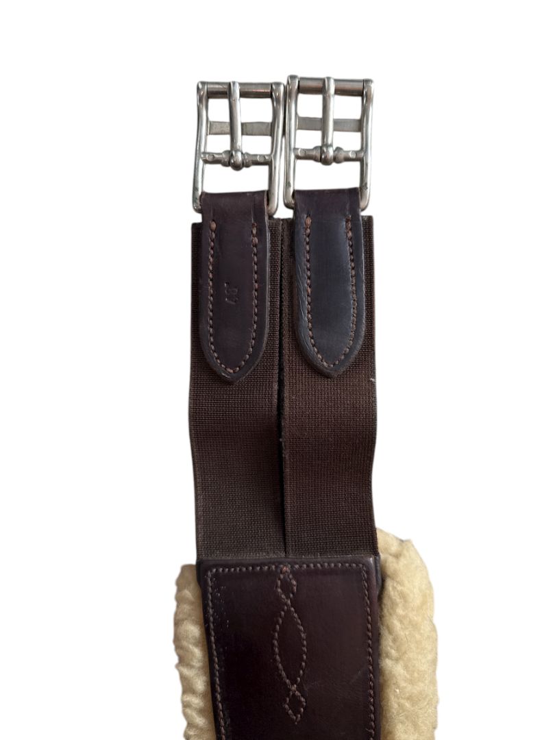 Beval Saddlery Ltd. Sheepskin Leather Girth - Brown / 48"