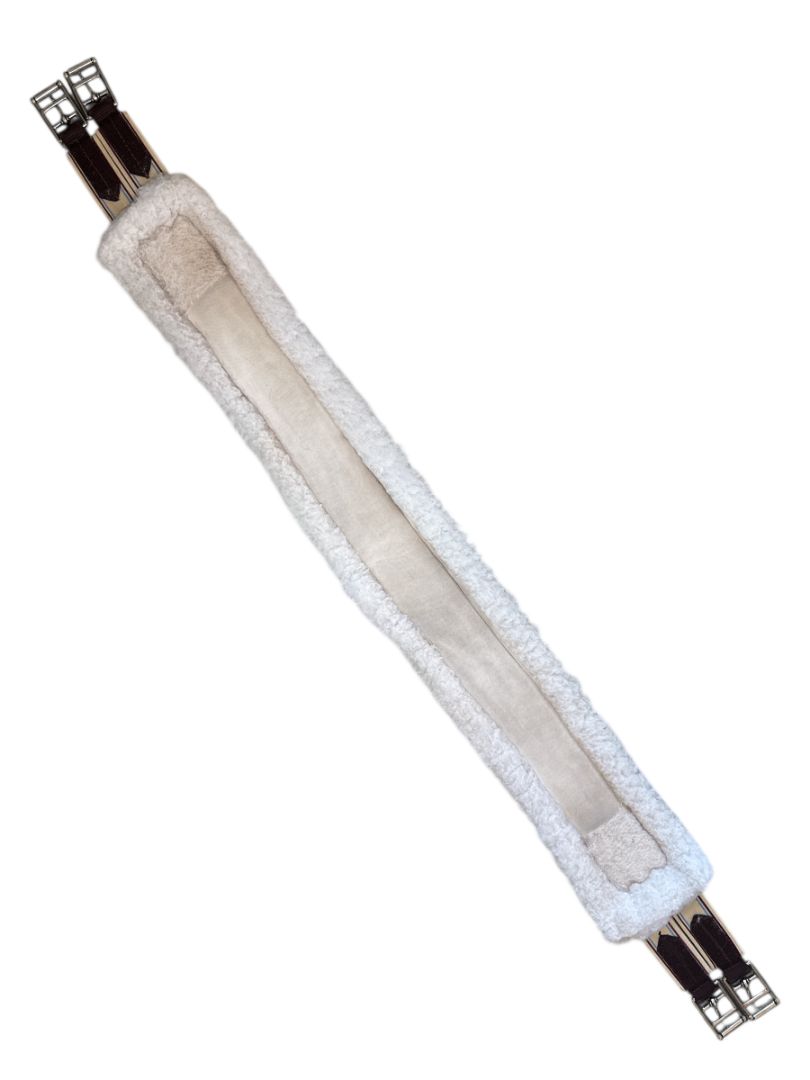 Lettia Fleece-Lined CoolMax Girth - Brown / Size 46"