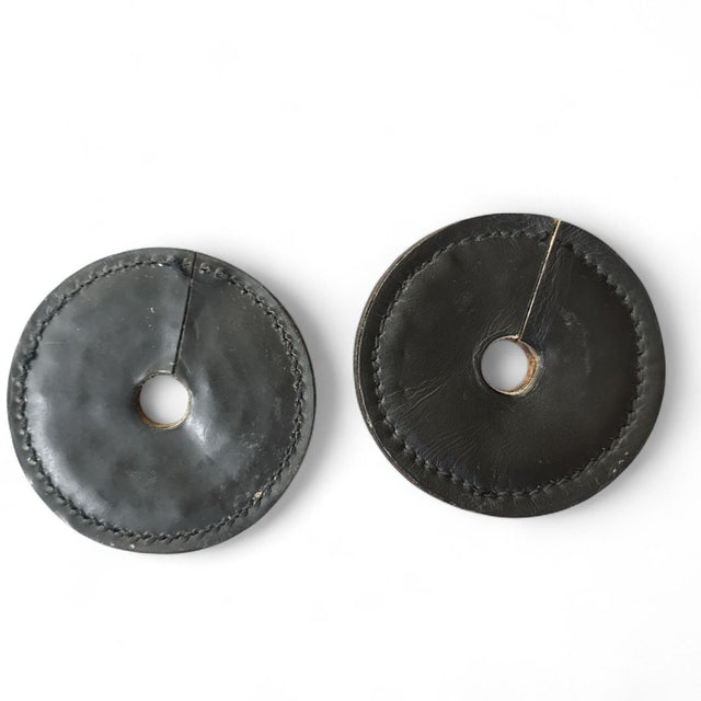Leather Bit Burr - Pair / Black