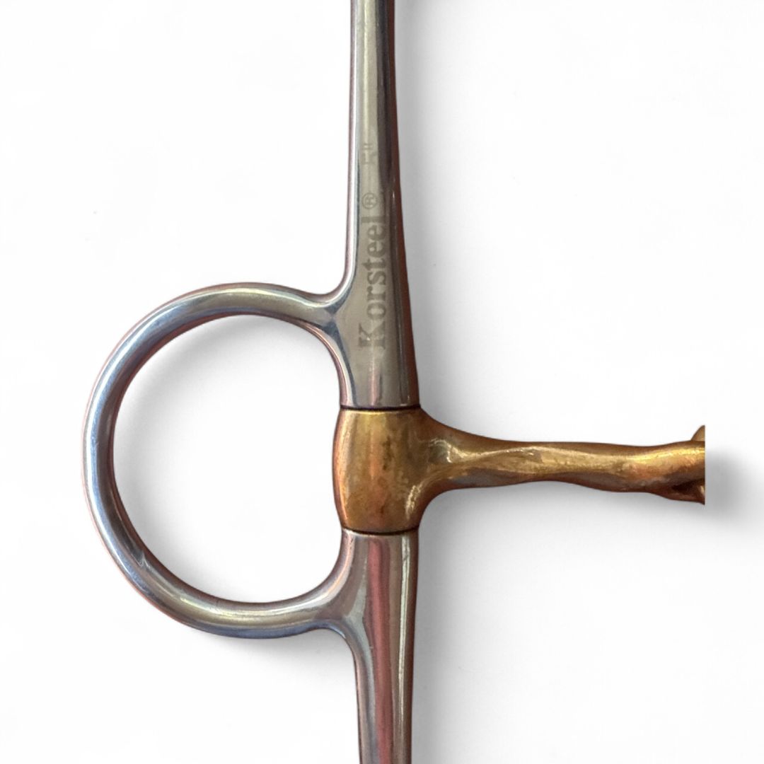 Korsteel Twisted Copper Mouth Dr. Bristol Full Cheek Bit - 5"
