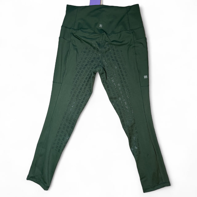 Barn and Beyond Equestrian Finn Full Seat Riding Tights - Size XL / Green NEW