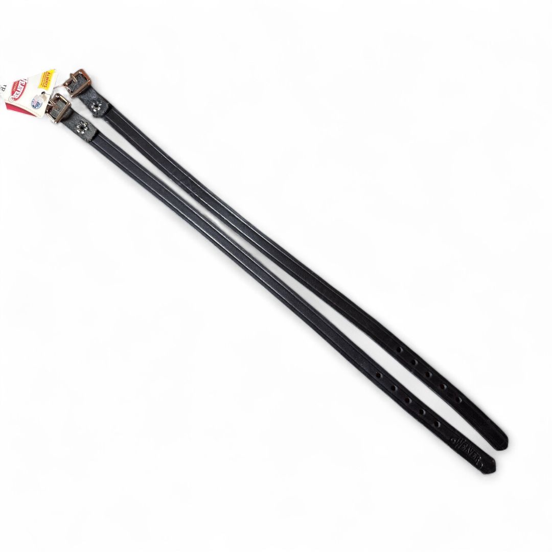 Weaver Leather Spur Straps - Black Pair / 18"  NEW
