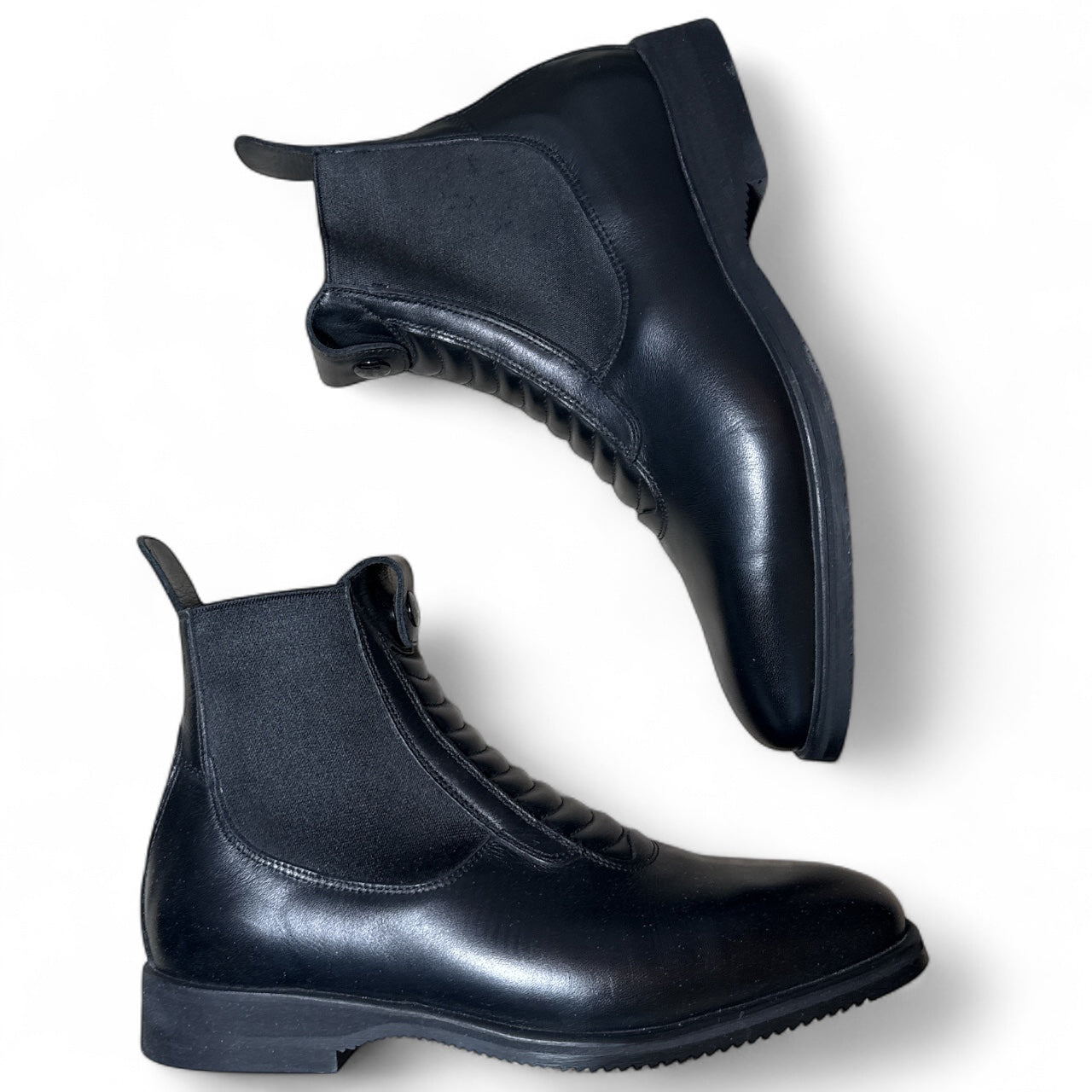 Tucci Harl Short Ankle Paddock Boots - Black / Size EU 40 (Women's US 9 / Men's US 7.5) NEW