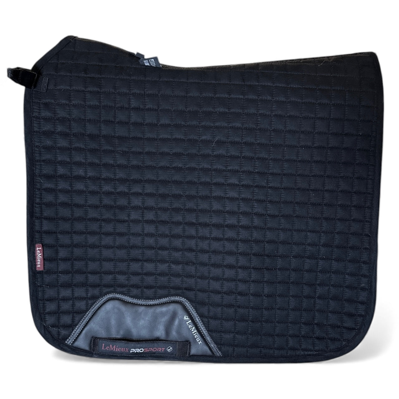LeMieux Suede Dressage Square Saddle Pad - Black / Size Large
